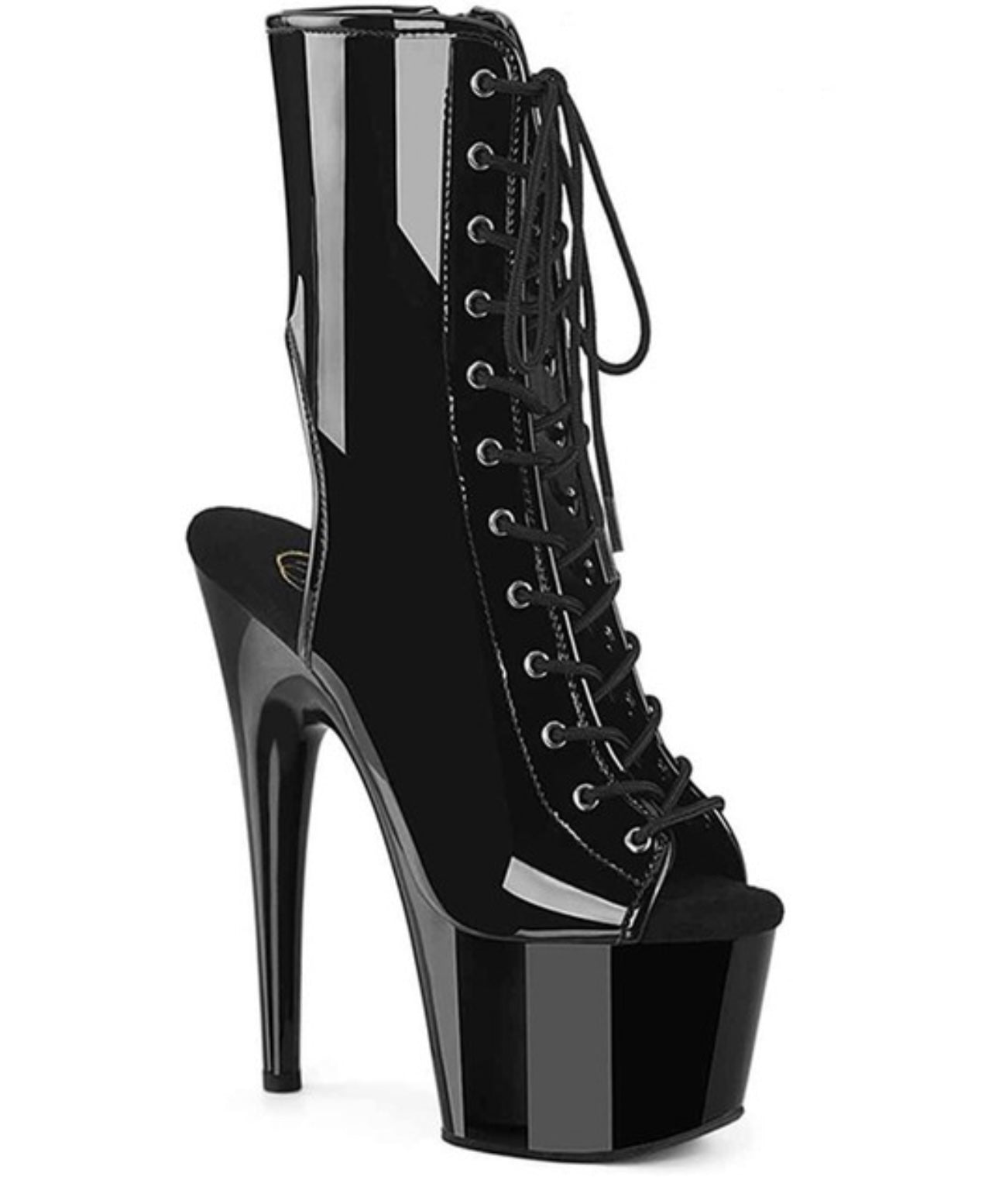 Front to Back Open Toe And Heel Tie Bootie