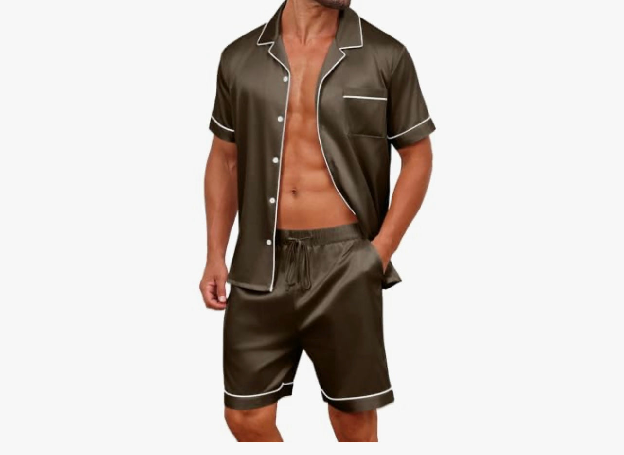 Men silk PJs