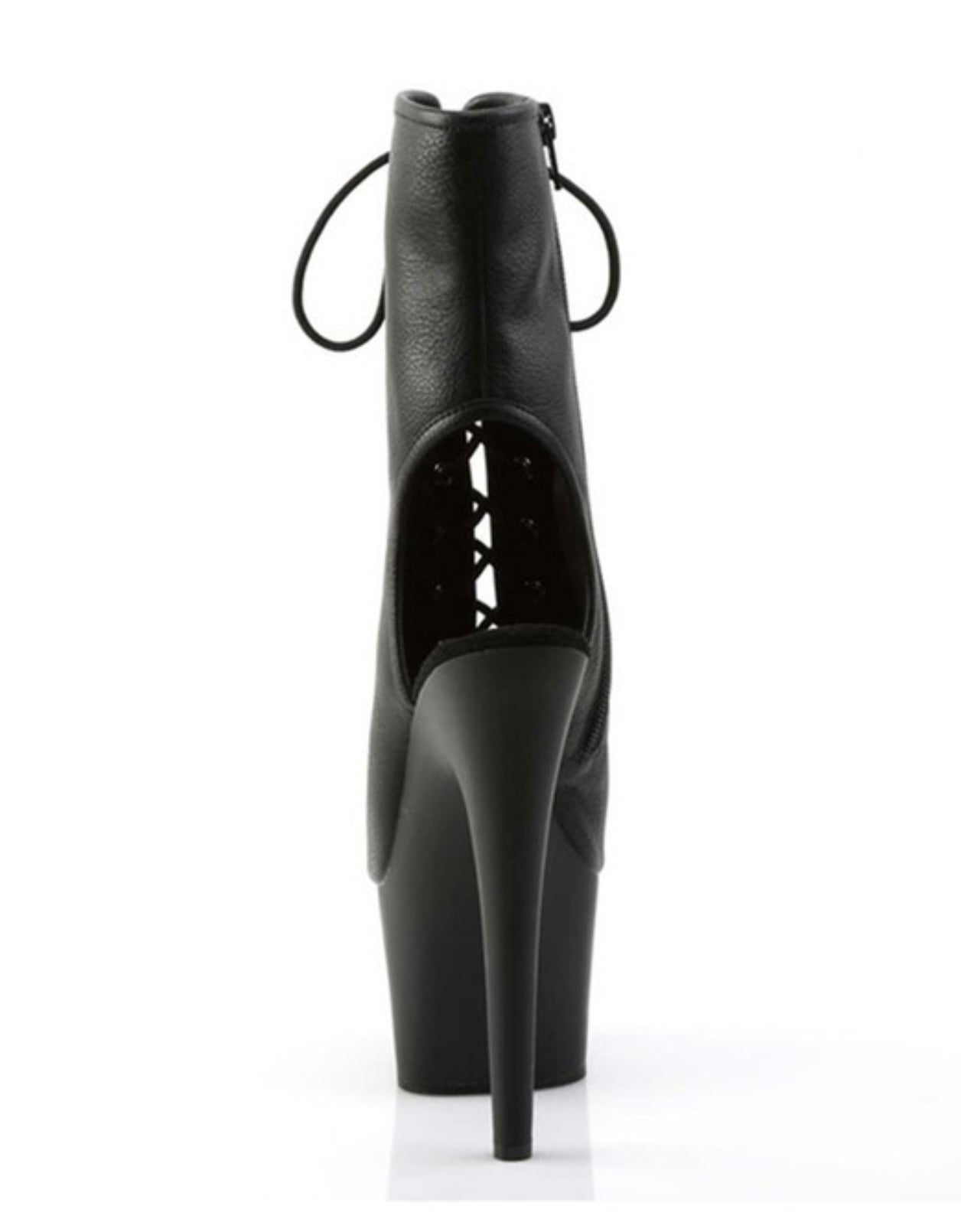 Black Lace up Ankle Boots