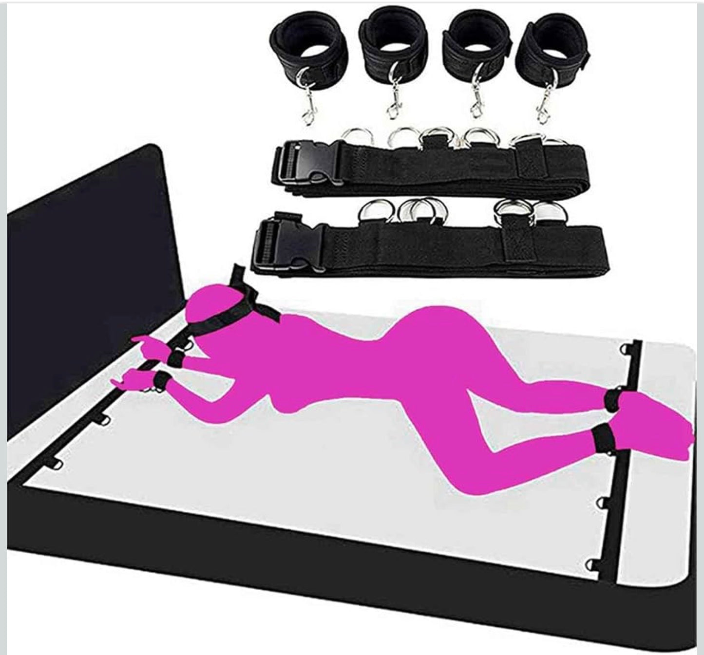 Pink Apple Neck & Wrist Bondage