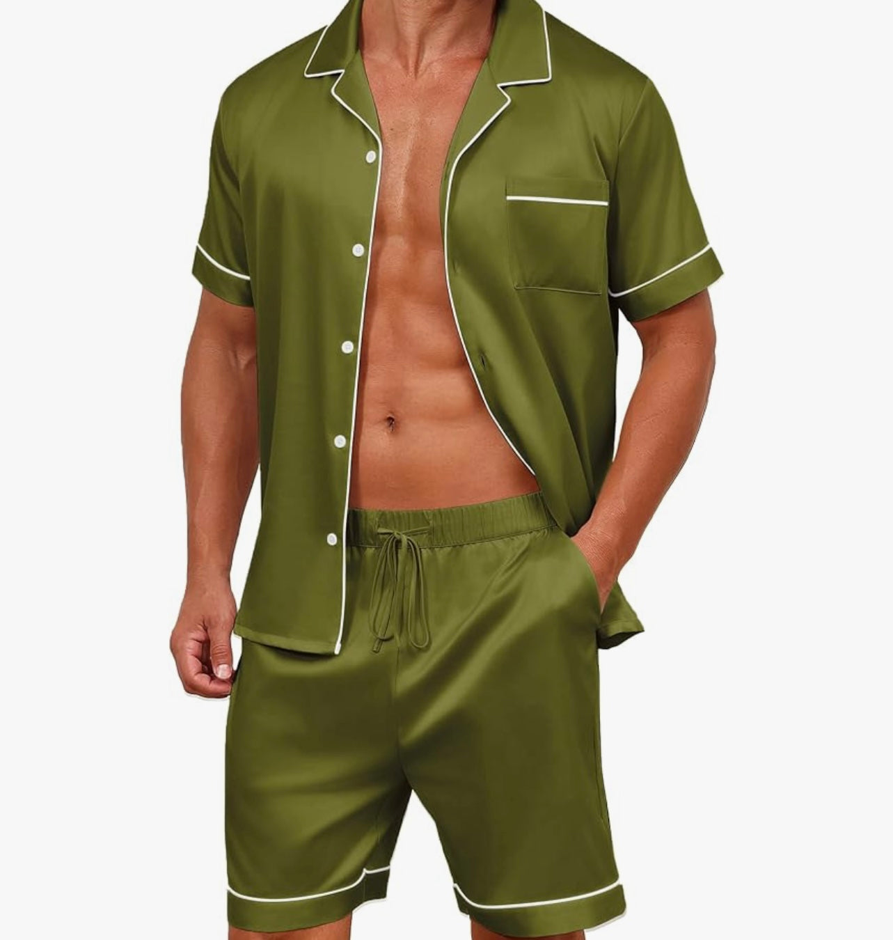Men silk PJs