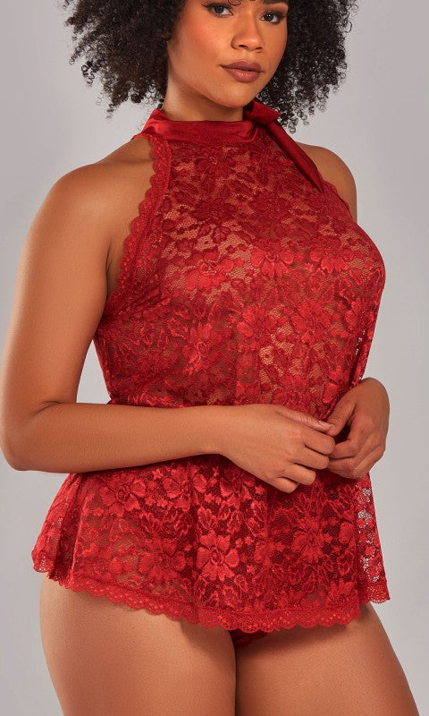 Love Laced Babydoll and Panty Set