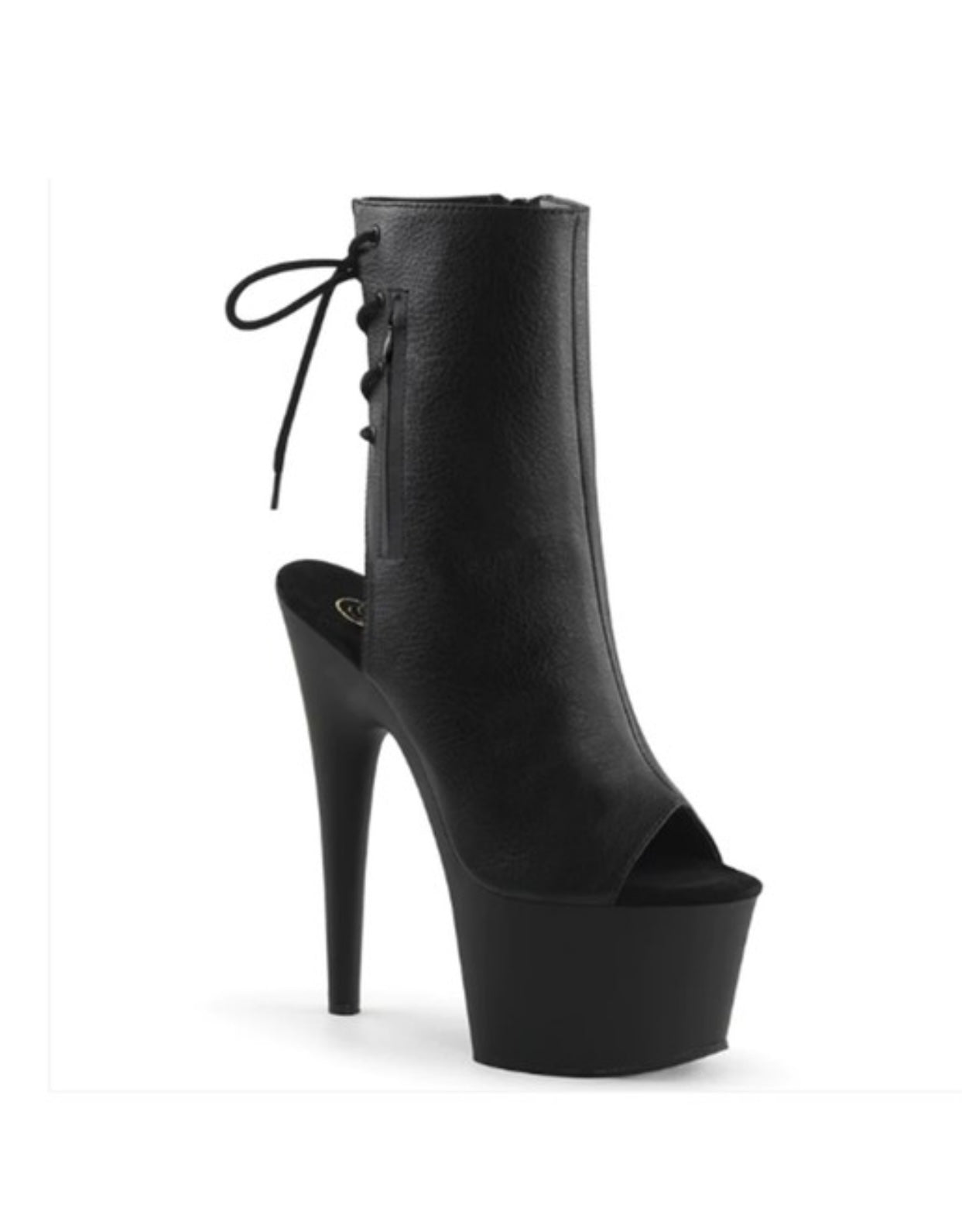 Front to back Open Toe and Heel Tie Bootie