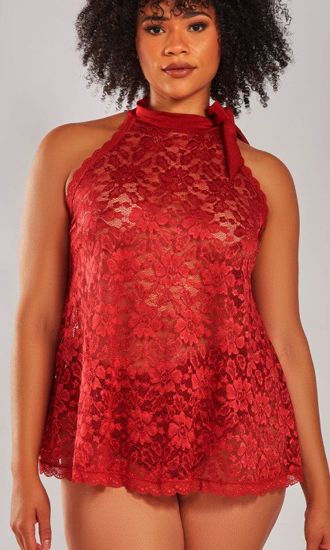 Love Laced Babydoll and Panty Set