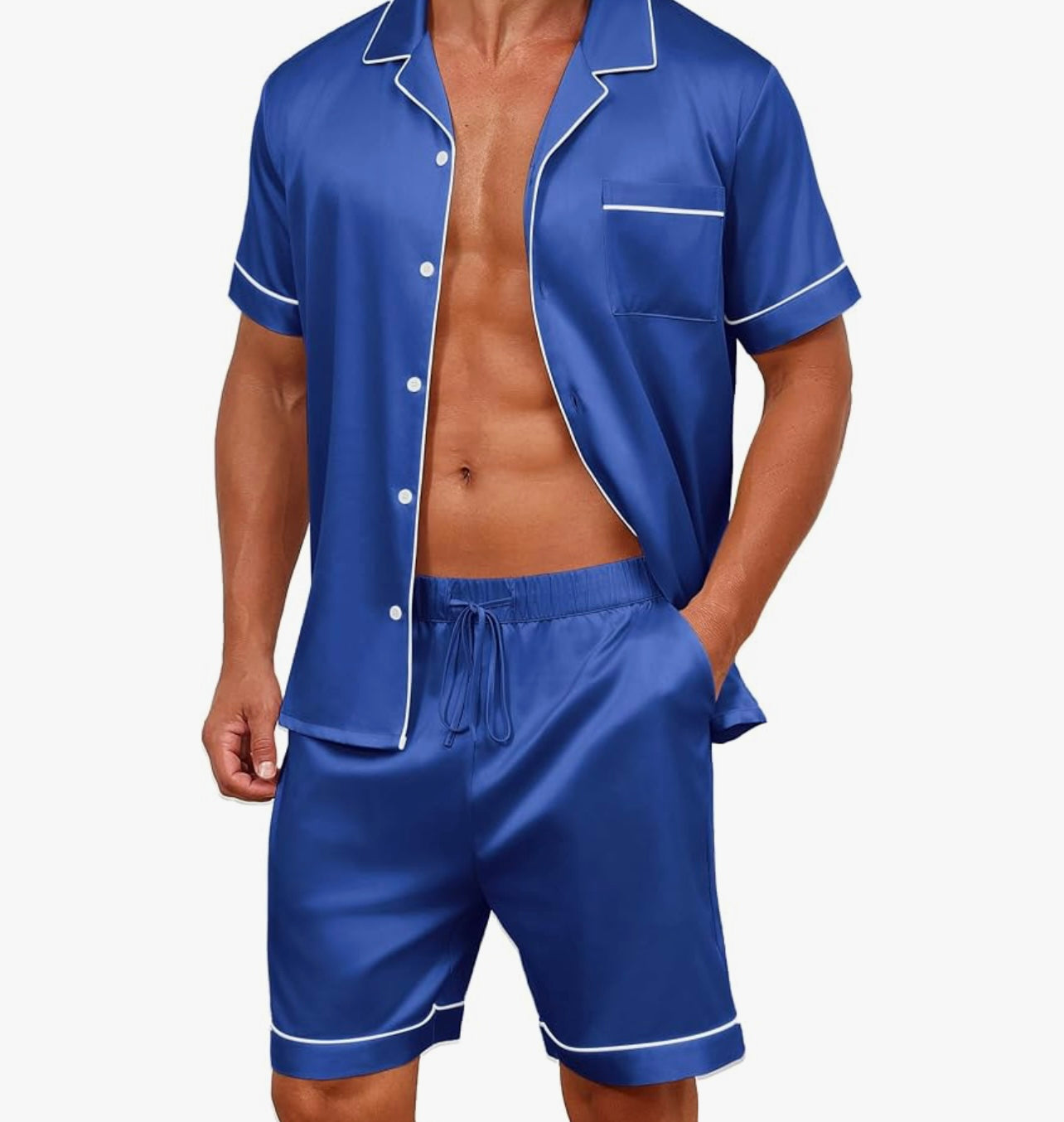 Men silk PJs