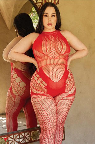 Crotchless Fishnet Bodystocking