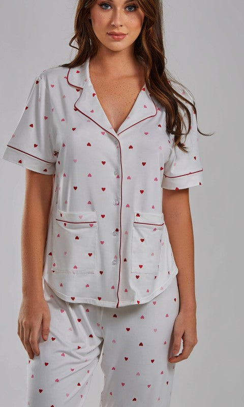 IHeart Pants PJ Set