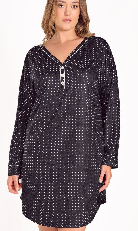 Calise Ultra Soft Polka Dot Sleep Shirt