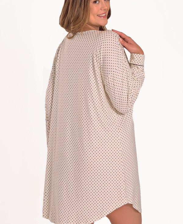 Calise Ultra Soft Polka Dot Sleep Shirt