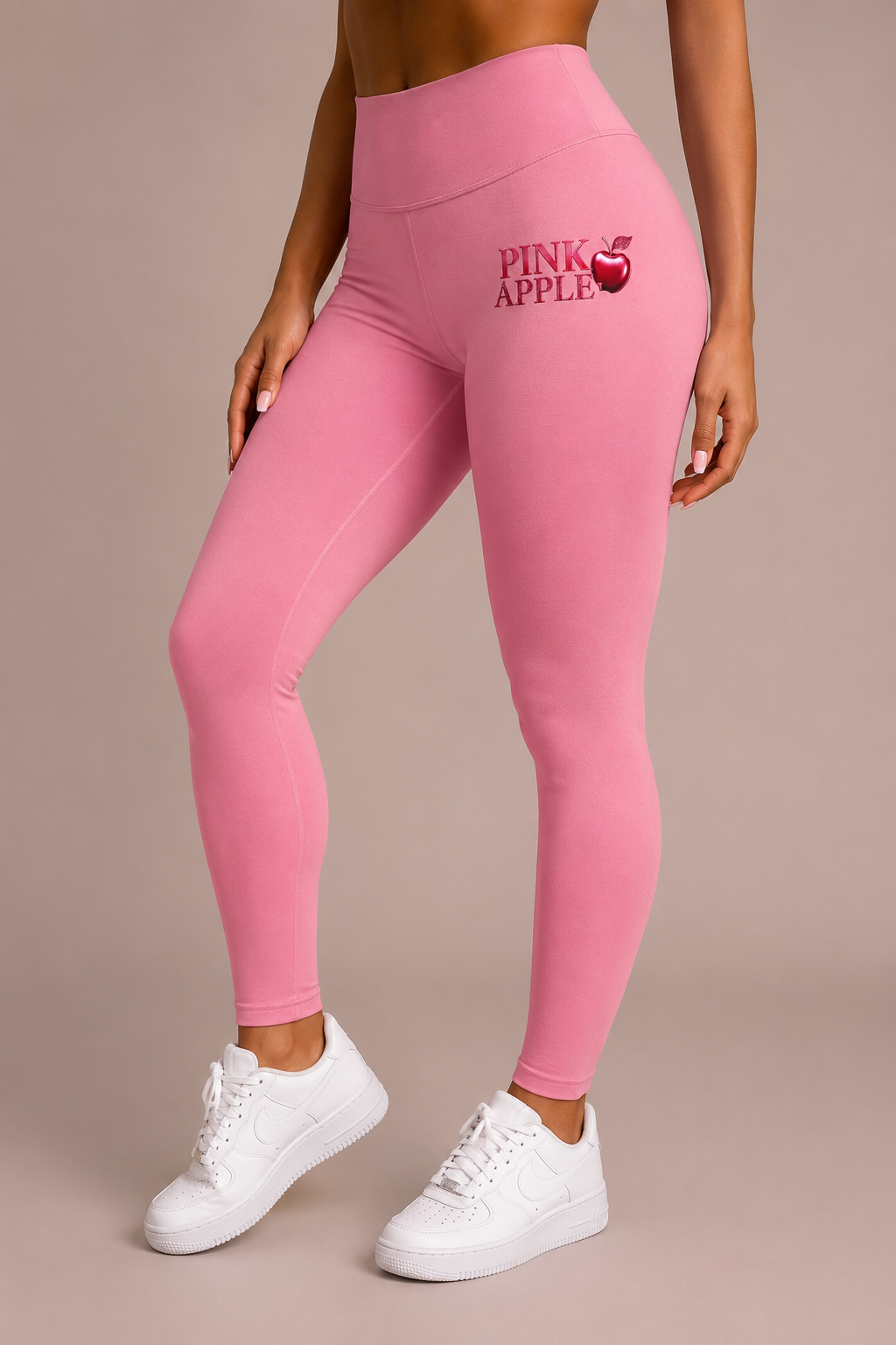 Pink Apple Stretch leggings
