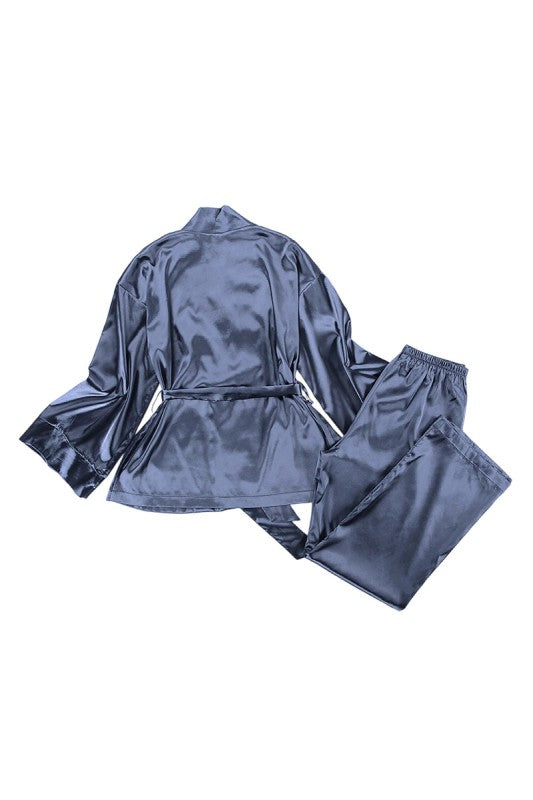 Pink Apple Stylish Silk PJs