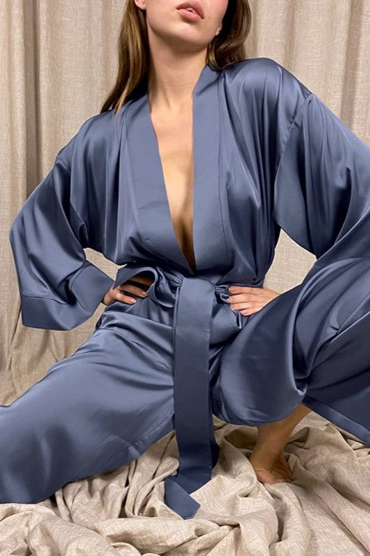 Pink Apple Stylish Silk PJs