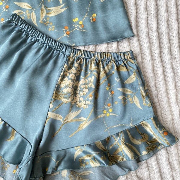 Blossom Pajama Shorts and Tank PJ Set