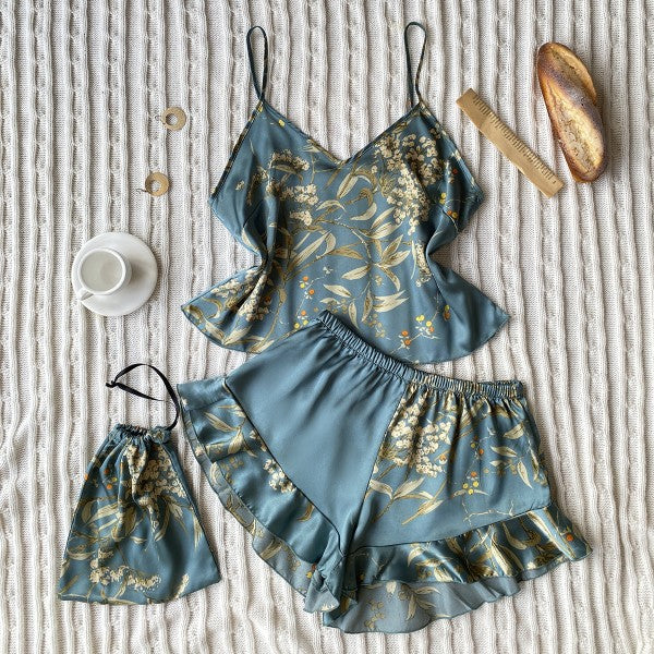 Blossom Pajama Shorts and Tank PJ Set
