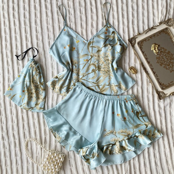 Blossom Pajama Shorts and Tank PJ Set
