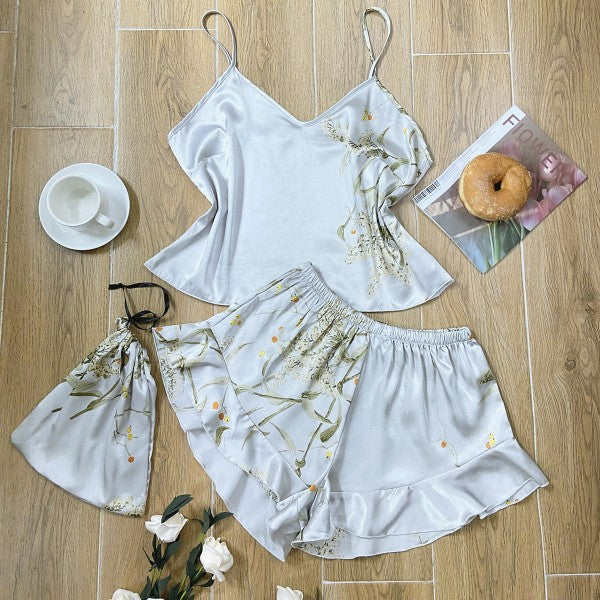 Blossom Pajama Shorts and Tank PJ Set