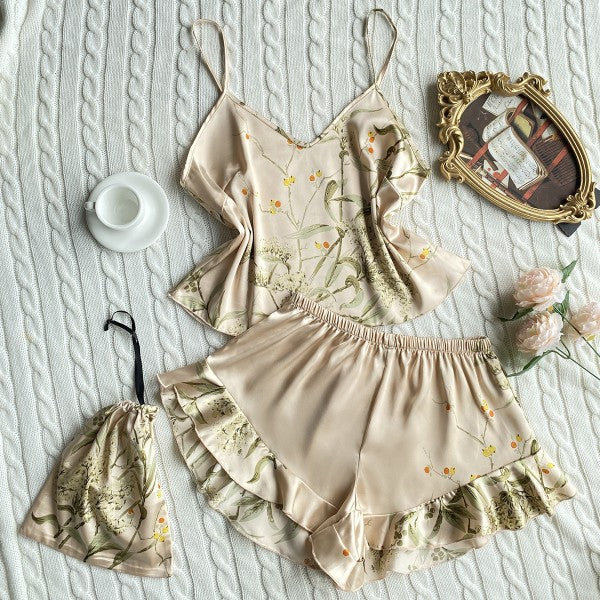 Blossom Pajama Shorts and Tank PJ Set