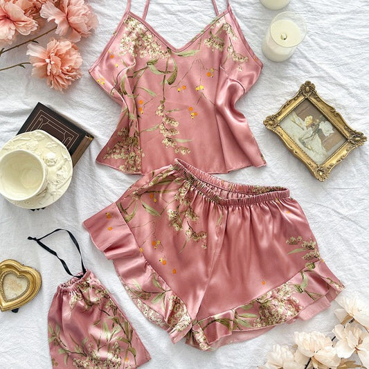 Blossom Pajama Shorts and Tank PJ Set